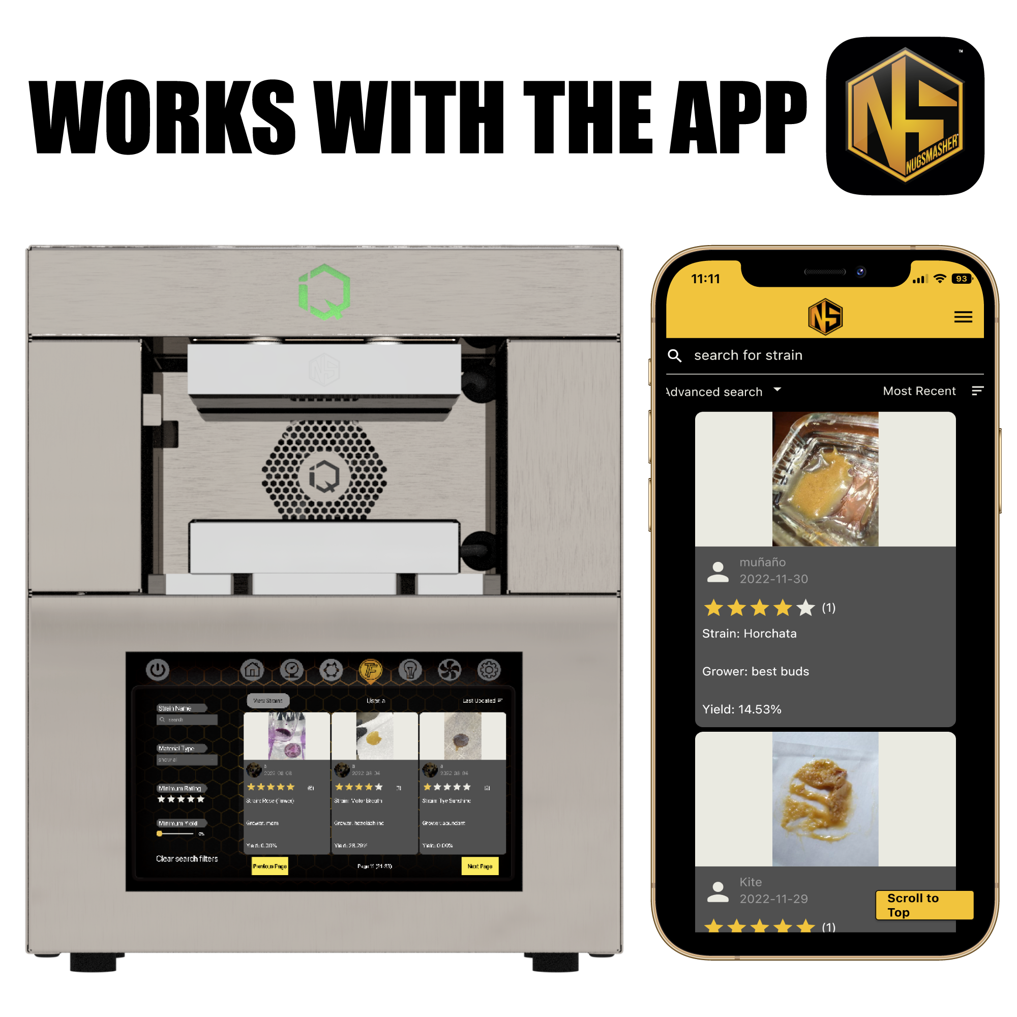 NugSmasher IQ 4 Ton Electric Rosin Press Kit with Essential Accessories - Perfect for Home Extraction, DIY Concentrates & Cannabis Processing