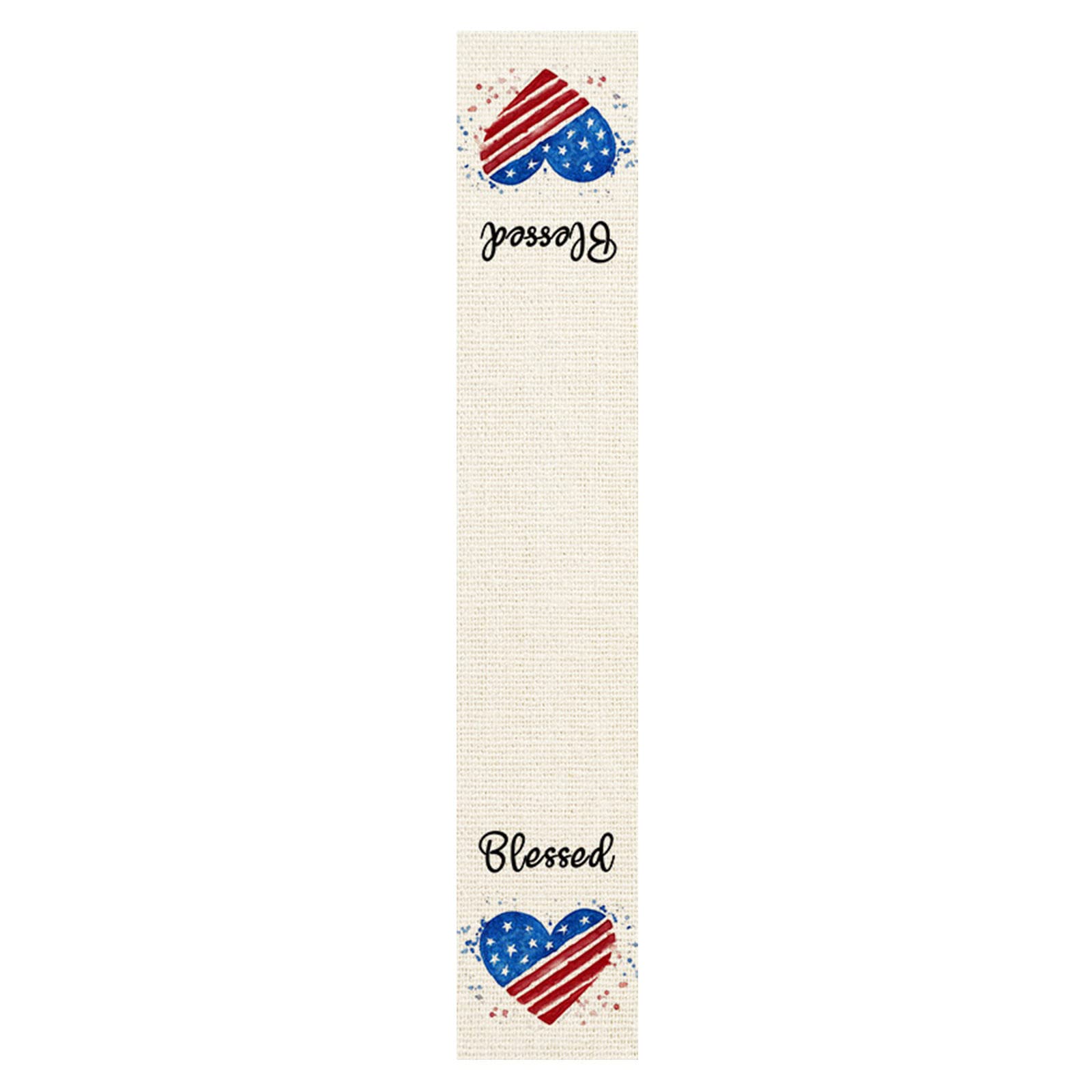 Farmhouse Style Independence Day Table Runner - Patriotic American Flag Scarf Runner for Kitchen, Dining Table, and Dresser Decor | Perfect for 4th of July, Memorial Day, and Thanksgiving Celebrations
