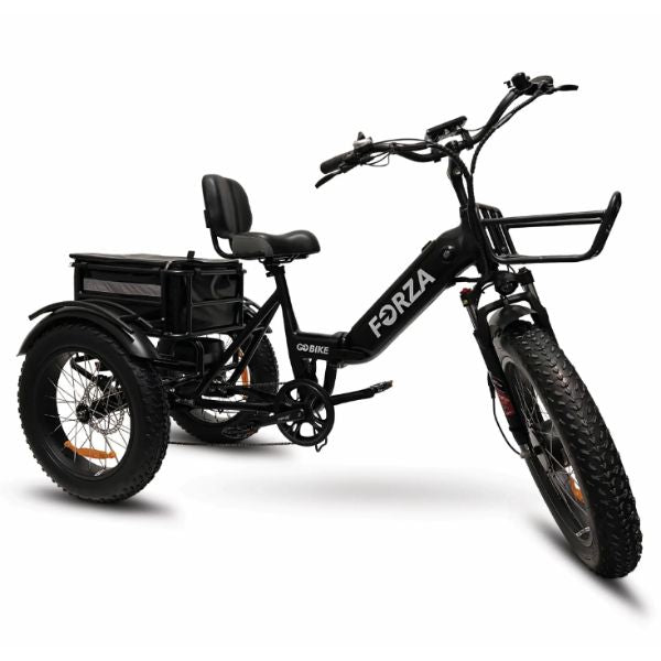 Go Bike FORZA Electric Tricycle for Adults - 500W Motor, 20MPH, 48V 15Ah Battery - Commuter, Leisure & Grocery Shopping E-Bike