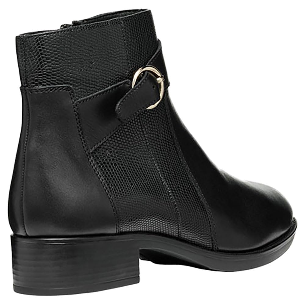 Geox Women's Felicity Tall Boot - Waterproof Leather Ankle Boots for Women, Comfortable Winter & Fall Fashion Shoes for Walking, Work & Outdoor Activities