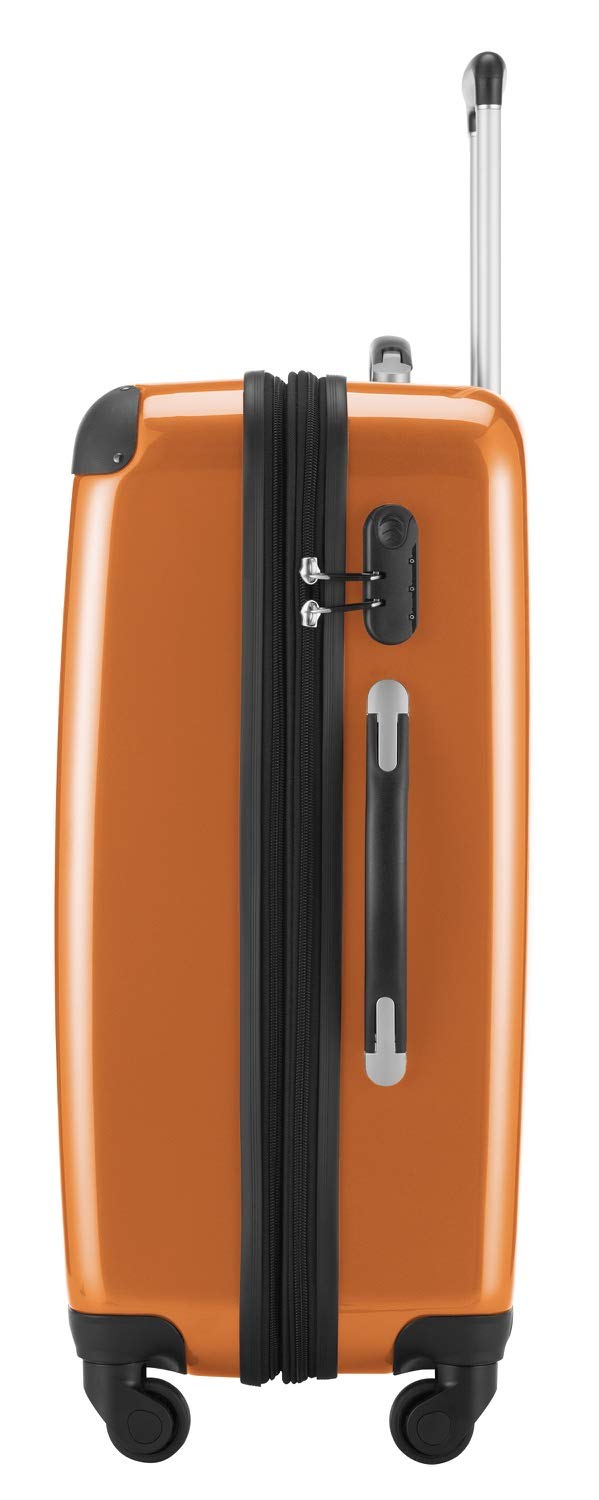 Premium Orange Cabin Luggage 75cm - Lightweight Carry-On Suitcase for Air Travel, Business Trips & Weekend Getaways