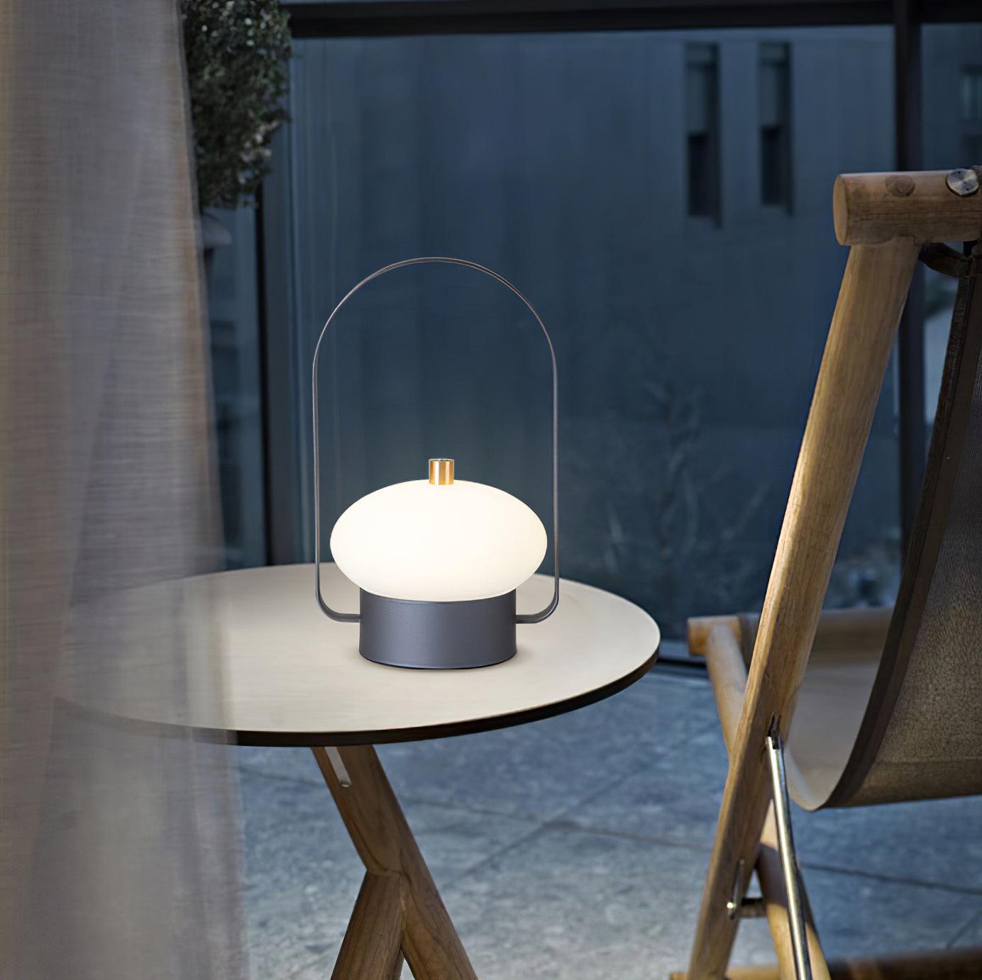 Soft Spot Portable Rechargeable LED Table Lamp with Built-in Battery - Perfect for Bedroom, Office, and Travel Night Light