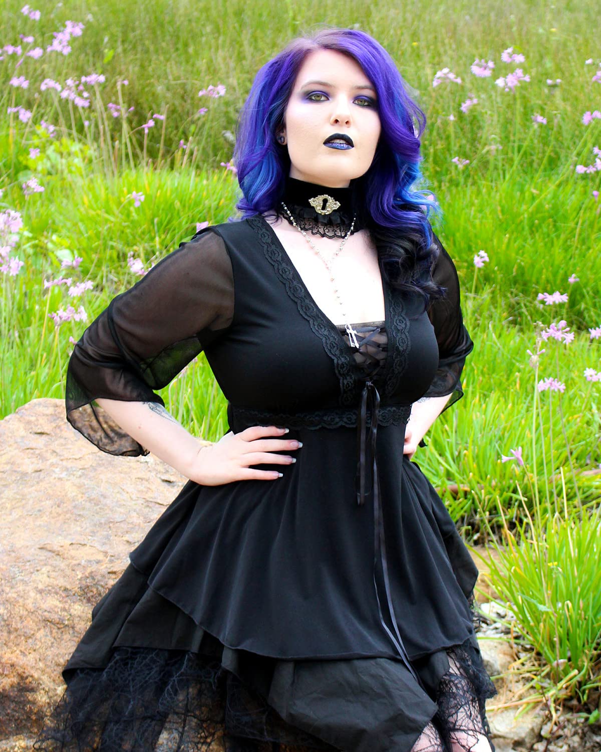 Victorian Gothic Corset Top for Women - Elegant Medieval Blouse for Halloween, Cosplay & Everyday Wear | Perfect for Renaissance Fairs, Gothic Fashion & Theatrical Performances