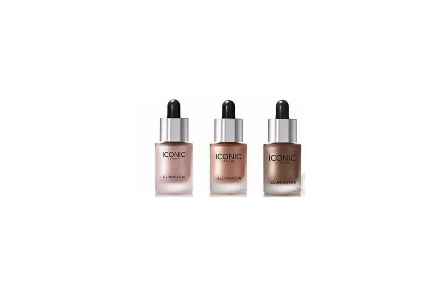 Plethora Iconic Illuminator Highlighter - 3 Pack Face Makeup for Glowing Skin | Natural Glow for Cheekbones, Nose & Cupid's Bow | Perfect for Daytime & Nighttime Makeup Looks