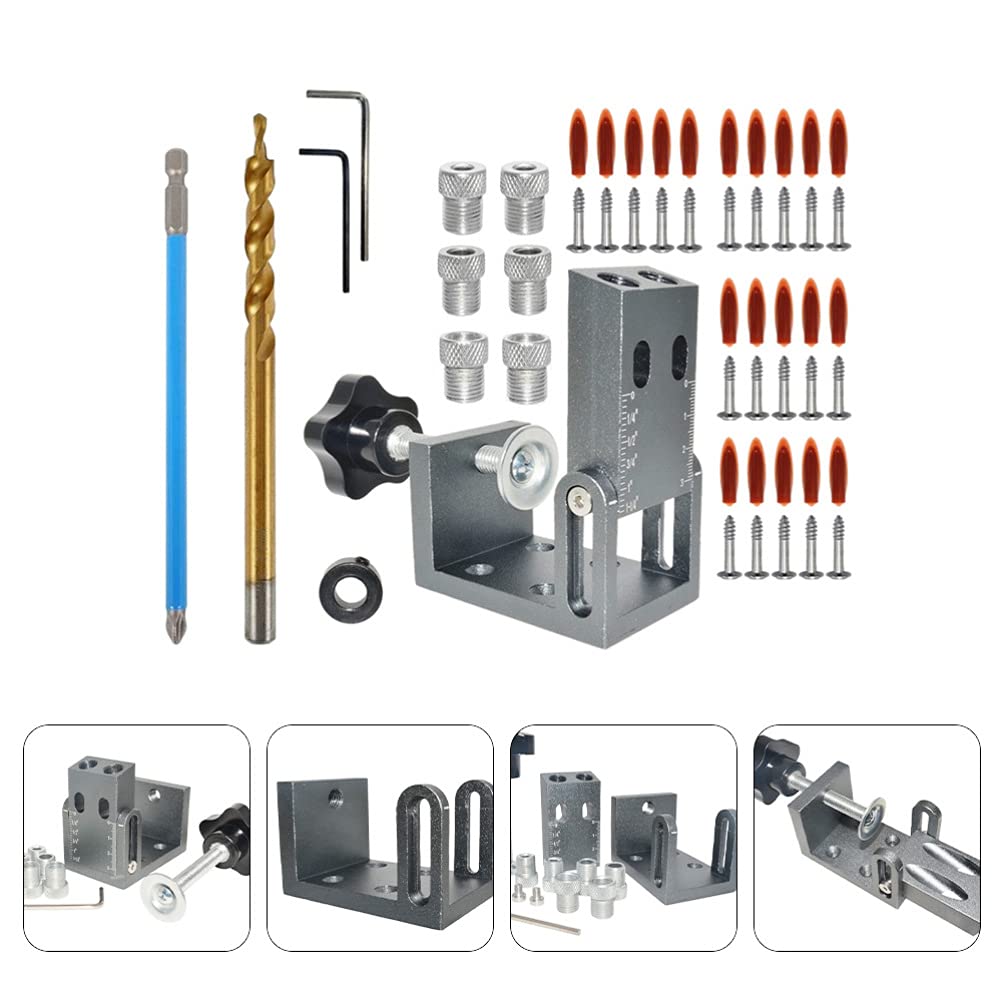 1 Set Hole Positioning Tool - Precision Drill Guide for Accurate Holes, Punch & Drilling Positioner with Inclined Hole Feature | Perfect Woodworking Supplies for DIY Projects & Professional Carpentry