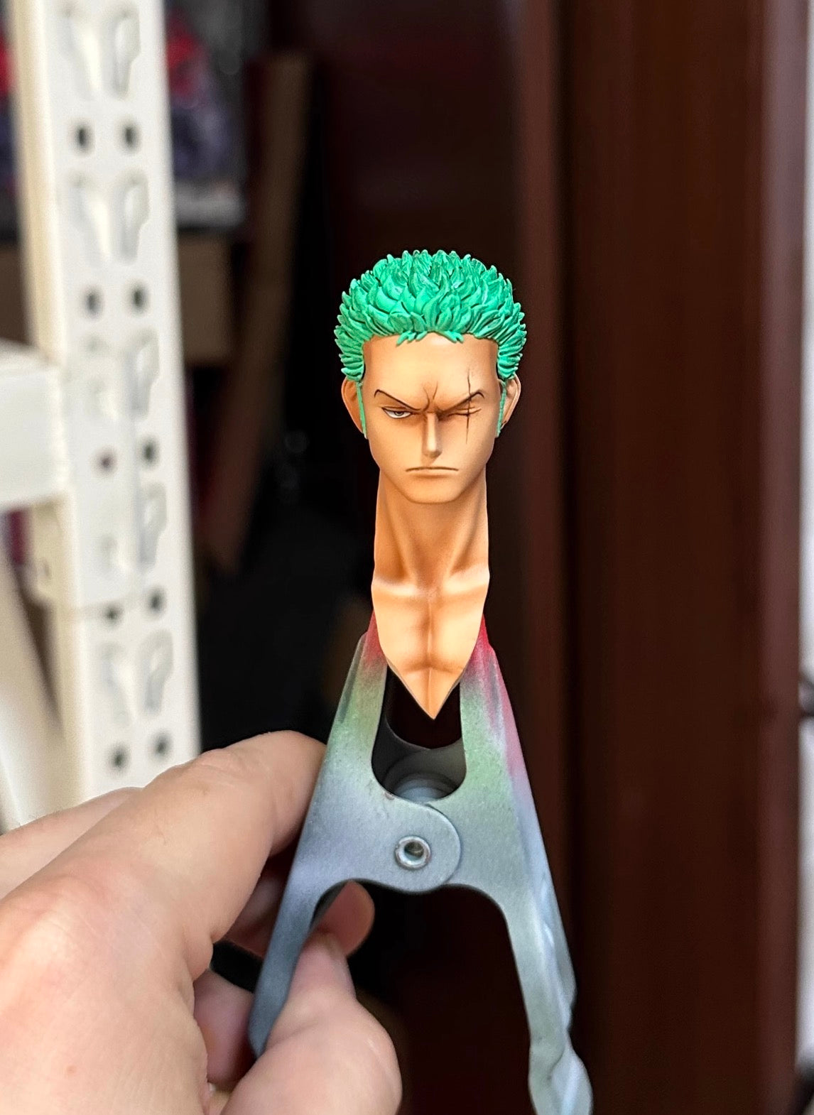 Mr.D Studio Dressrosa Zoro Anime Figure - One Piece Roronoa Zoro Statue Collectible for Anime Fans, Perfect for Display in Home, Office or Gaming Room