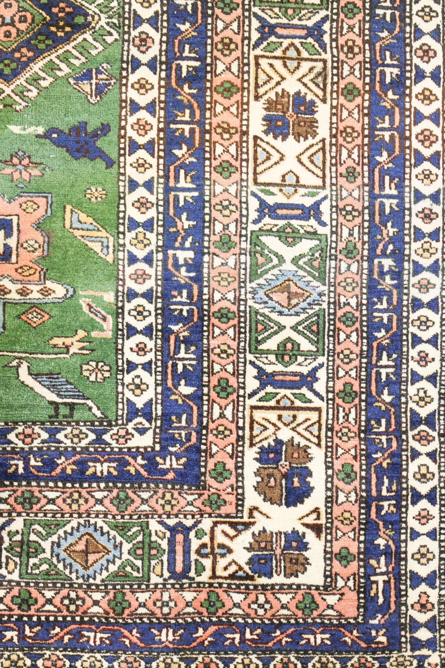 Handwoven Antique Ardabil Tribal Rug - Persian Wool Carpet with Traditional Design, J75596 - Perfect for Living Room, Bedroom & Home Decor