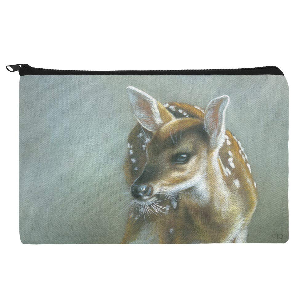 Cute Fawn Baby Deer Makeup Bag - Waterproof Cosmetic Organizer Pouch for Travel, Gym & Daily Essentials Storage