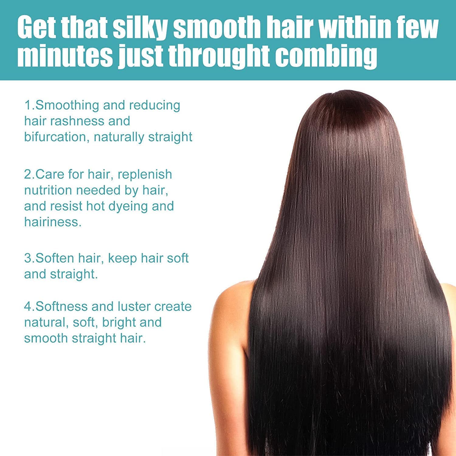 2023 New Protein Hair Straightening Cream - Silk & Gloss Treatment for Dry Hair | Nourishing Collagen Smoothing Cream with Fast Results | For Women & Men (1pc) | Perfect for Salon-Quality Styling at Home or Professional Use