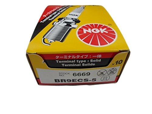 NGK BR9ECS-5 Spark Plugs (Box of 10) - Premium Performance for Cars, Trucks & Motorcycles - Ideal for High-Performance Engines & Racing Applications