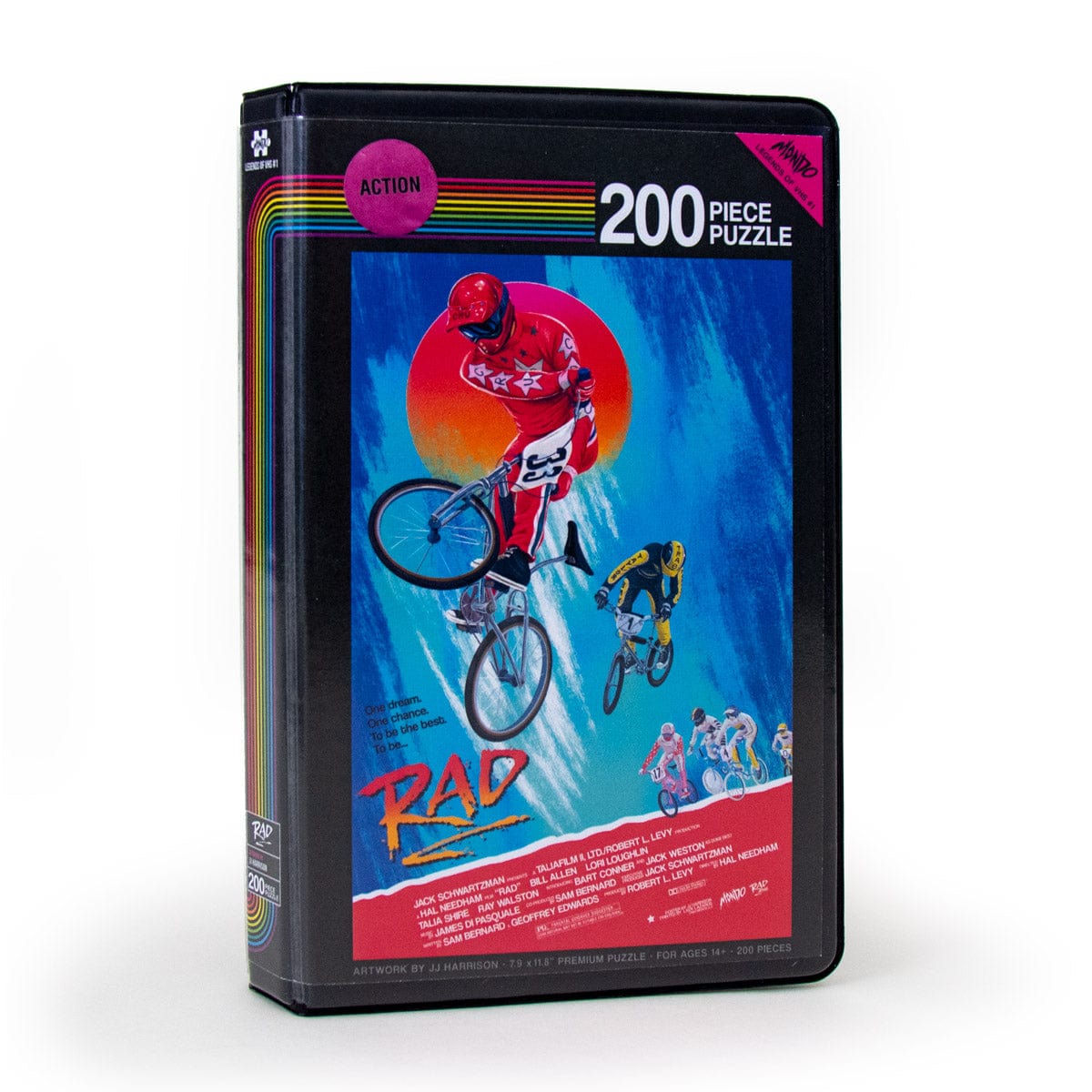 Legends of VHS #1: RAD 200-Piece Puzzle - Retro Movie Collectible Jigsaw for Adults & Teens - Perfect for Home Decor, Game Nights & 80s Nostalgia Fans