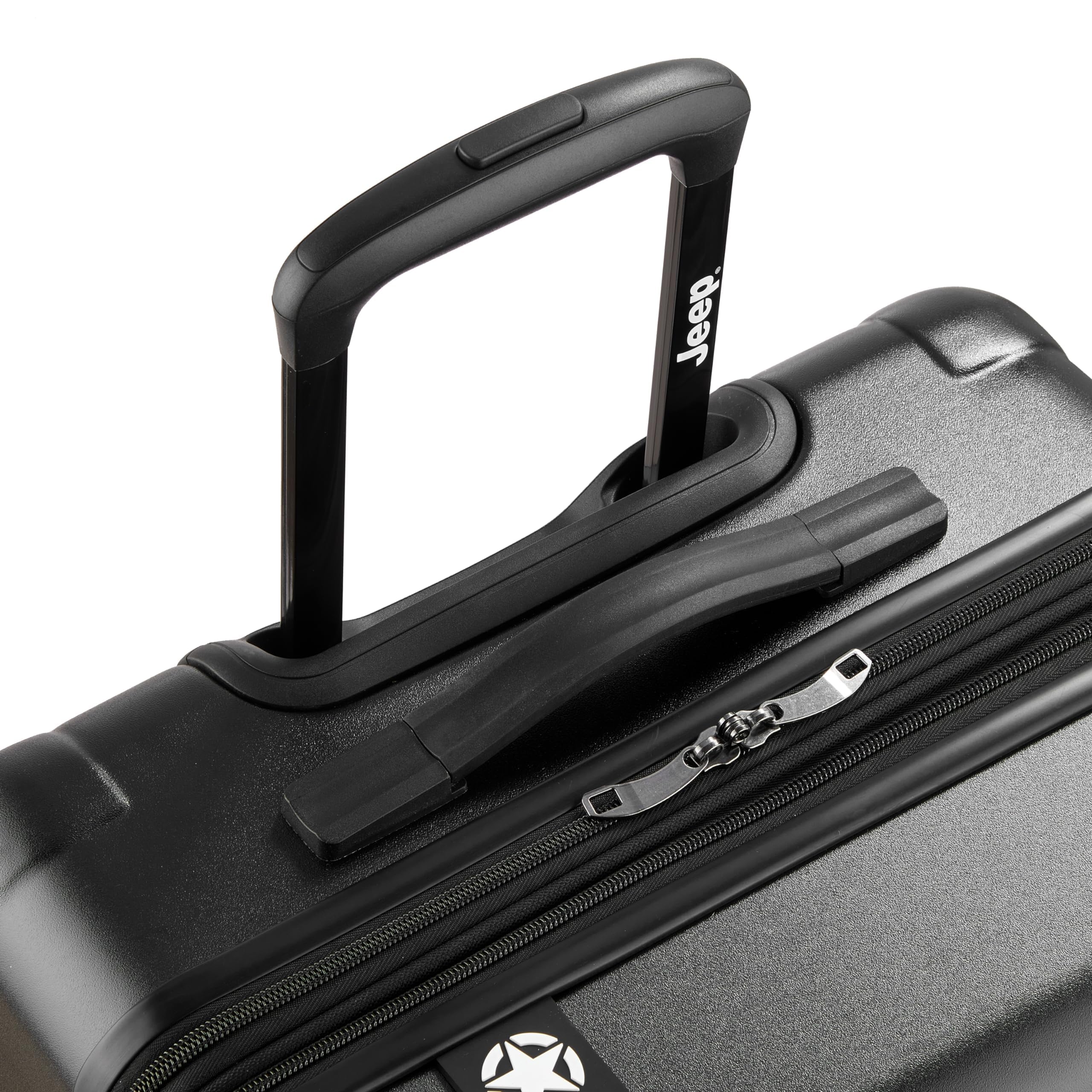 Jeep JH004C Expandable Hardside Spinner Wheel Luggage - Durable Suitcase for Travel, Business Trips & Vacations | Perfect Carry-On for Airlines, Road Trips & Adventure Travel