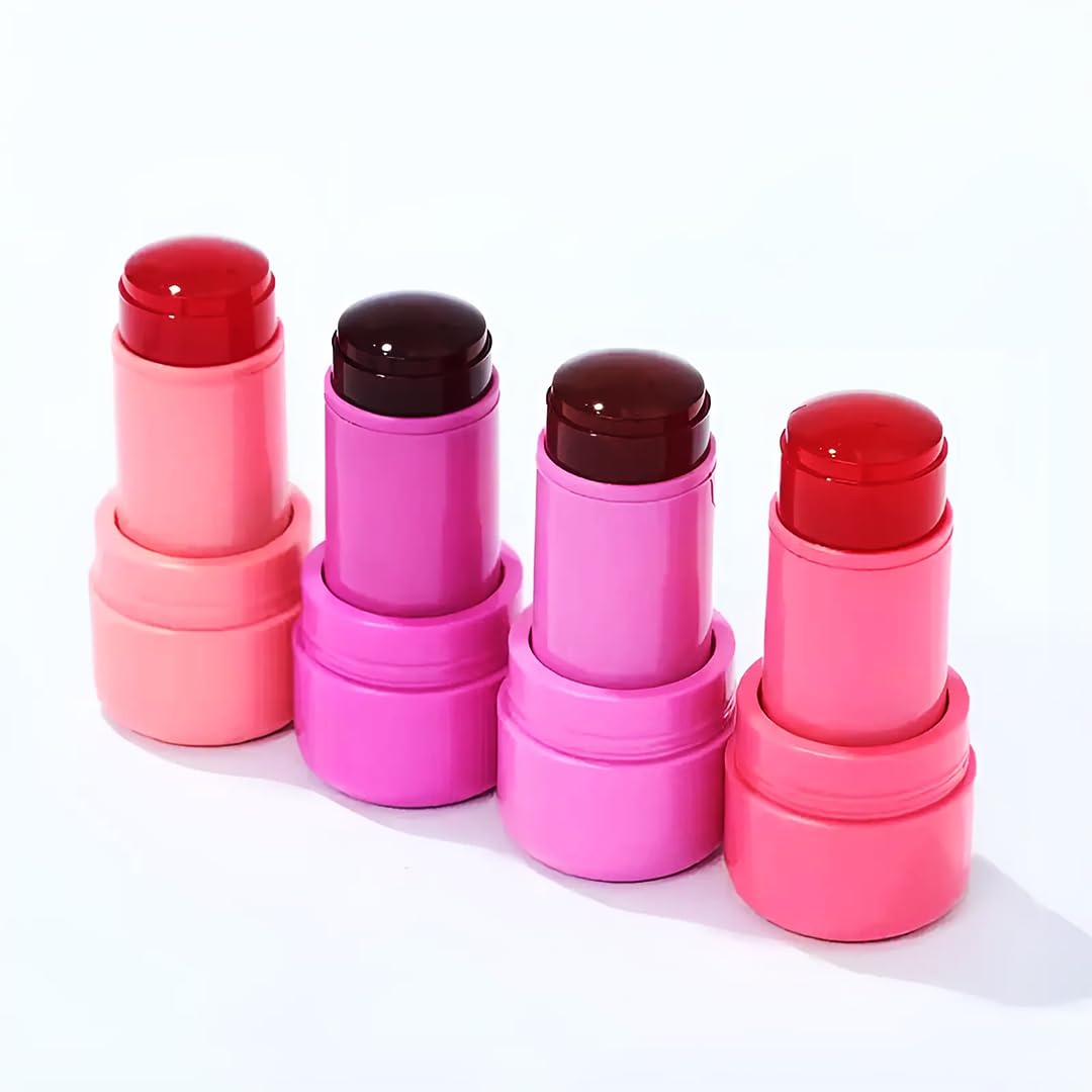 Multibrite Stain Lip Burst Poppy Pink Lip Gloss - Long Lasting Hydrating Lipstick with High Shine Finish - Perfect for Everyday Wear, Date Night & Special Occasions