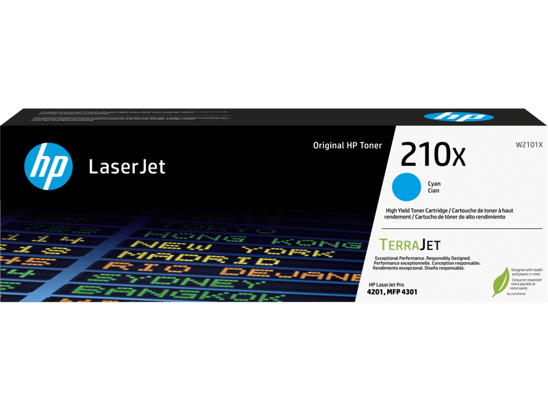 Original HP 210X Cyan Toner Cartridge (42014301) - High Yield Replacement for HP Printers | Office & Home Printing Supplies