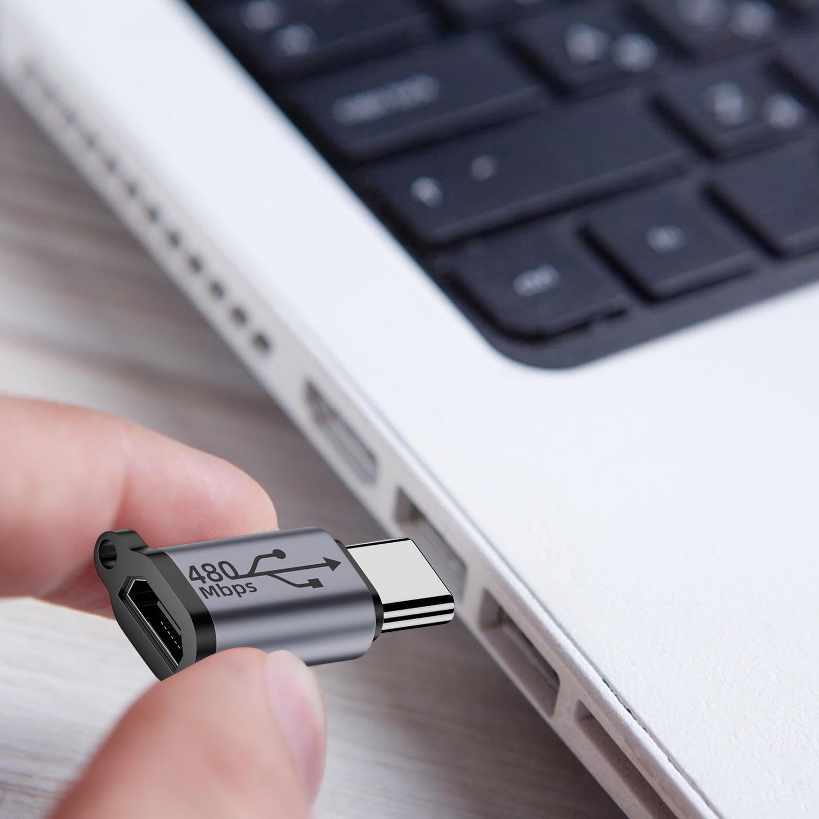 Vigcebit USB to USB C Adapter - High Speed 480Mbps Data Transfer Cable | USB Type A to USB C Converter for Smartphones, Cameras, MP3 Players | Perfect for Charging & File Transfer Between Devices