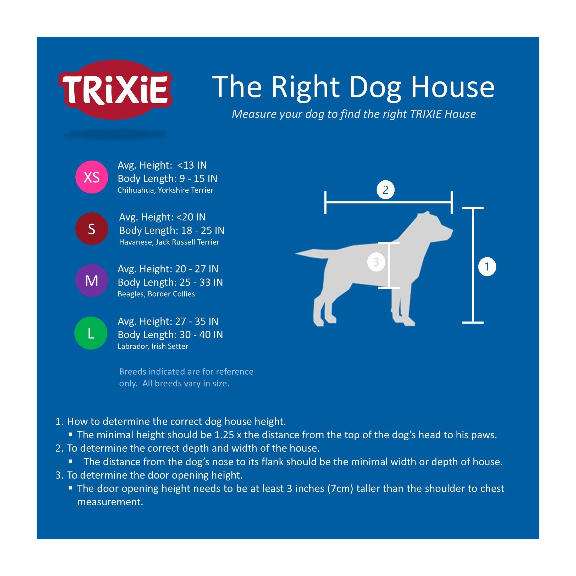 **TRIXIE Natura Lodge Outdoor Wooden Dog House for Large Dogs - Weatherproof, Hinged Roof & Adjustable Legs - 39.37 x 51.18 x 41.34 in - Perfect for Backyard, Patio & Garden Use**