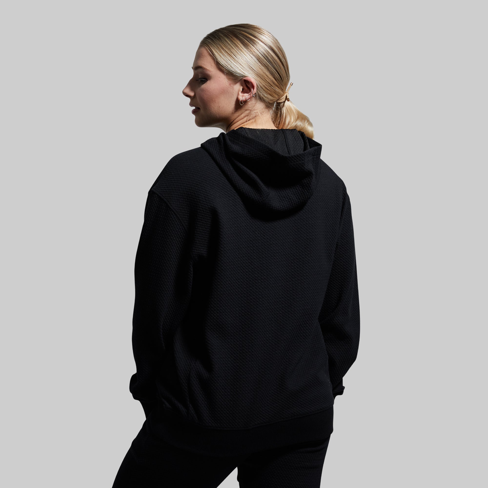 Women's Soft Cloud Hoodie - Cozy Fleece Pullover with Kangaroo Pocket (Black) | Perfect for Casual Wear, Lounging & Outdoor Activities