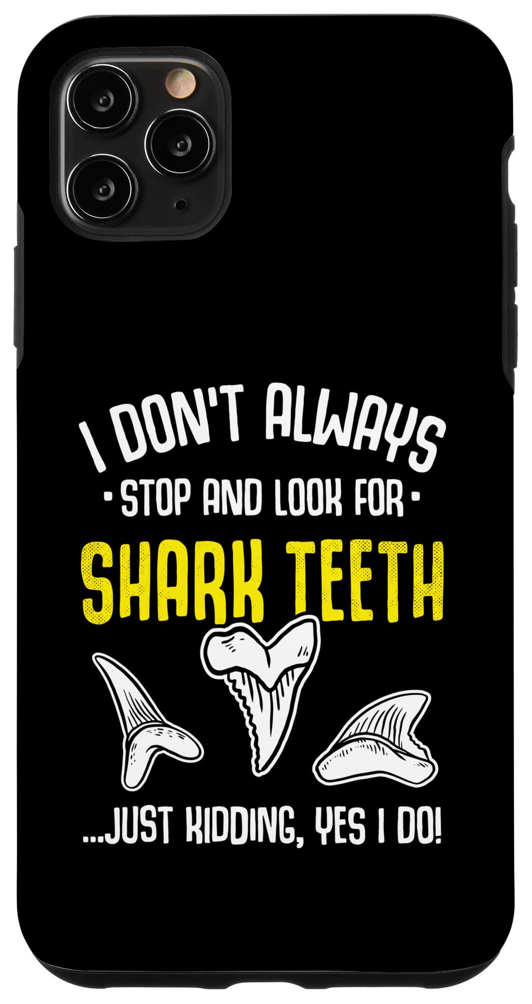 iPhone 11 Pro Max Case - Durable Shark Teeth Hunting & Fossil Hunting Phone Cover for Paleontology Enthusiasts | Perfect for Outdoor Adventures & Field Research