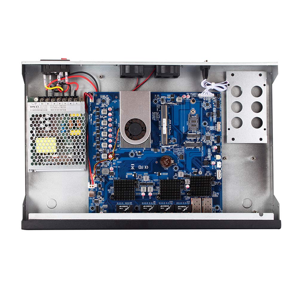 HUNSN 1U Rackmount Firewall with OPNsense - High-Performance Network Security Appliance | Intel Core i5 2520M, 8GB RAM, 128GB SSD + 1TB HDD | VPN Router, 8x LAN, 2x SFP, USB 3.0 | Ideal for Small Business & Enterprise Network Protection