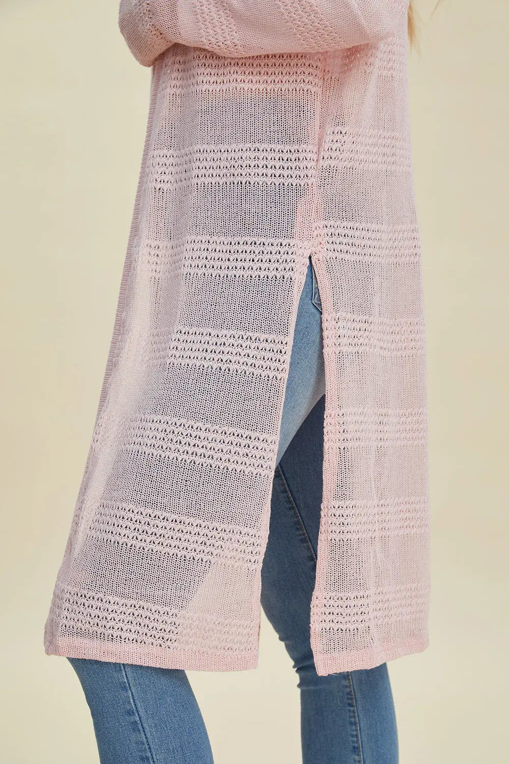 Double Take Full Size Open Front Longline Cardigan for Women | Soft & Cozy Knit Sweater | Perfect for Layering, Office Wear & Casual Outfits