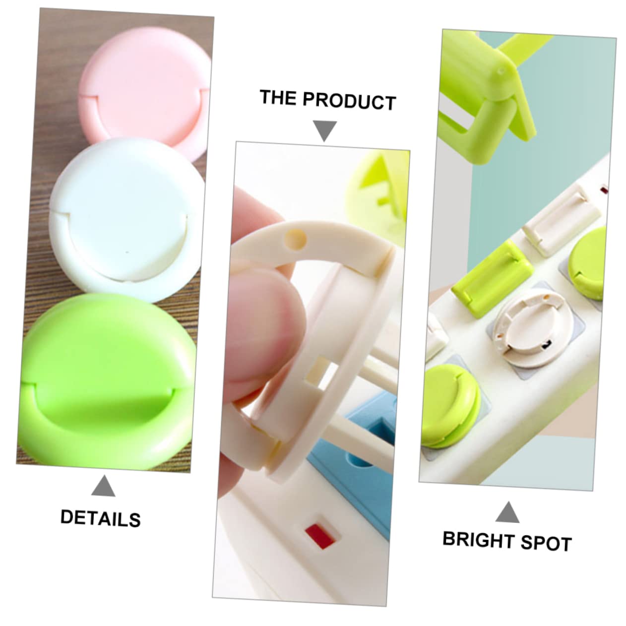 COOLHIYA Baby-Proof Electrical Outlet Covers 60pcs - Child Safety Socket Protectors for Home, Durable Plug Guards for Toddler Protection - Perfect for Nursery, Living Room & Kitchen Safety