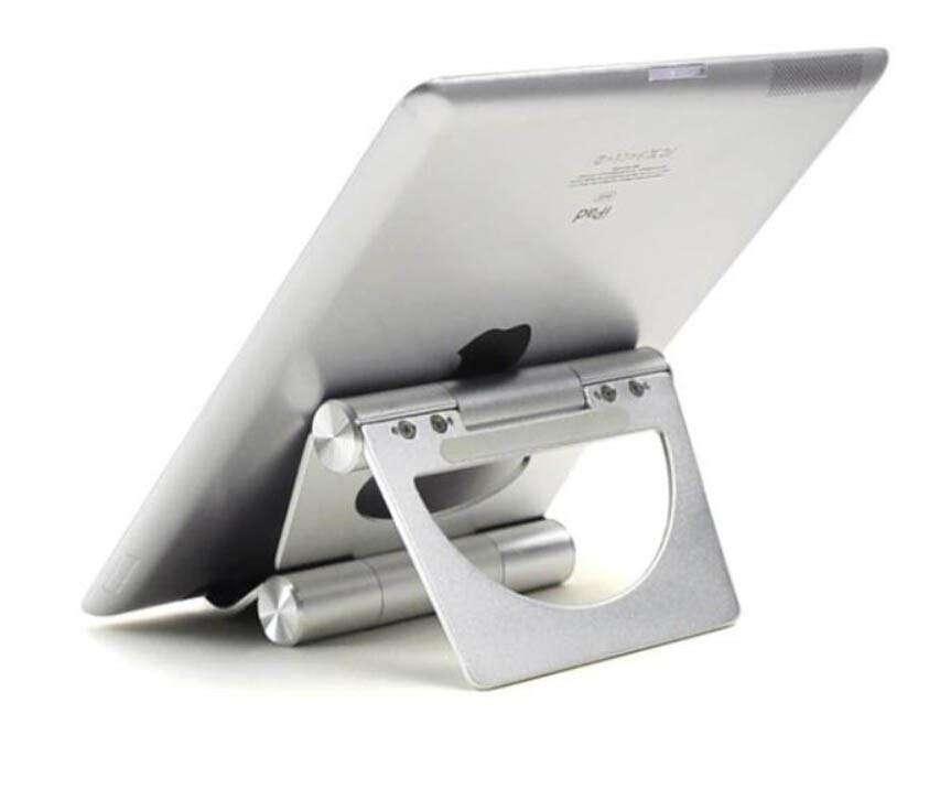 Premium Aluminum iPad Tablet Stand Holder - Adjustable & Sturdy for Desk, Bed, Kitchen - Perfect for Reading, Watching, and Video Calls