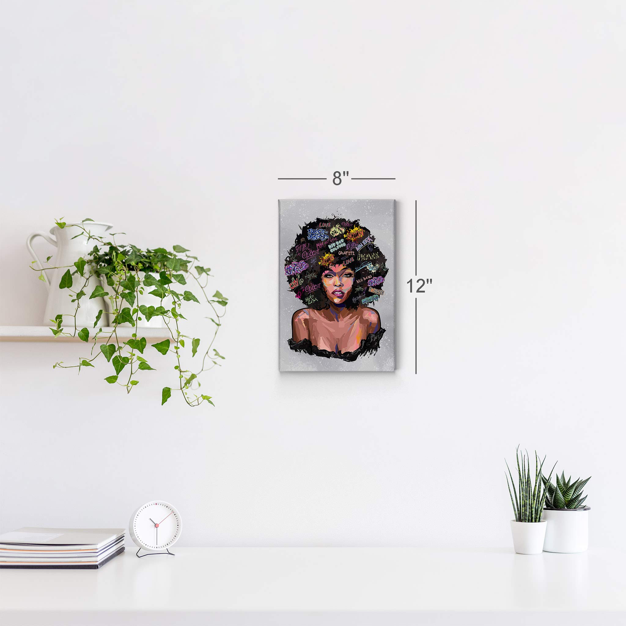 African American Wall Art Canvas Print - Black Art & African Decor for Home & Office - 36x24 Inches - Perfect for Living Room, Bedroom & Office Decor
