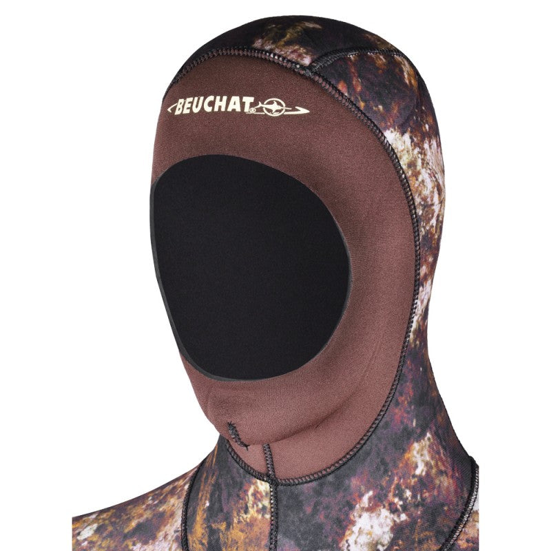 Beuchat Rocksea Trigocamo Wide 3mm Neoprene Wetsuit Jacket for Scuba Diving, Spearfishing & Water Sports - Warm & Comfortable Cold Water Protection