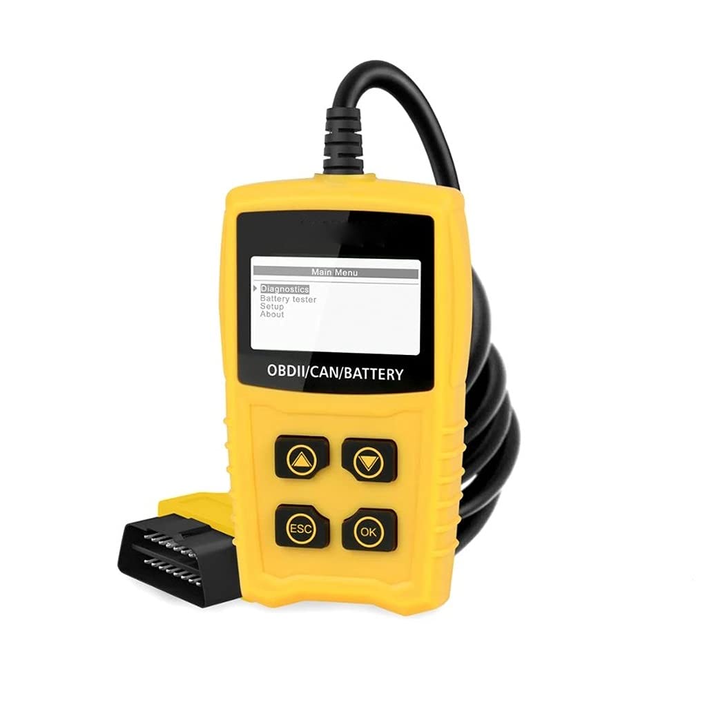 WYFDP CS330 OBD2 Scanner - Car Diagnostic Tool with Code Reader, OBDII Scan & 12V Battery Tester - Multilanguage OBD 2 Scanner for Vehicle Maintenance & DIY Auto Repair