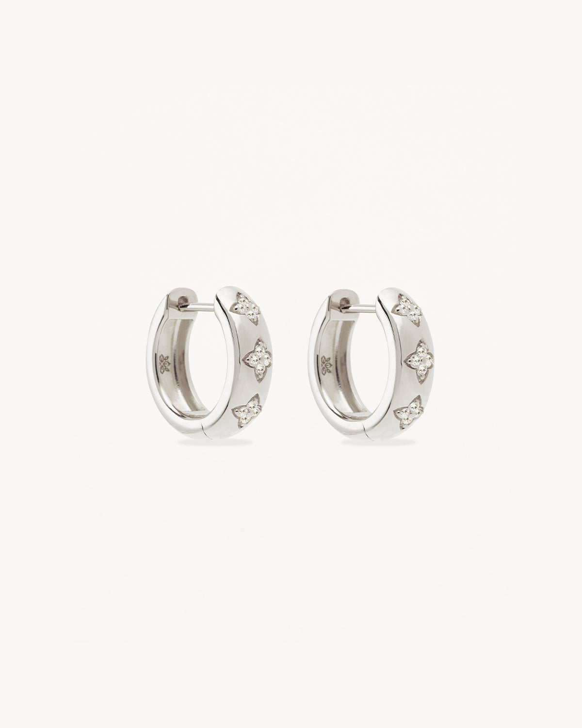 Sterling Silver Bloom With You Lotus Hoop Earrings - Elegant Floral Design for Women - Perfect for Weddings, Parties & Everyday Wear