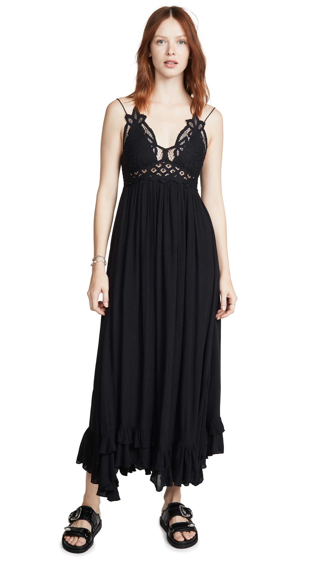 Free People Adella Maxi Slip Dress - Flowy Boho Long Dress for Women | Perfect for Beach Vacations, Summer Parties & Casual Outings
