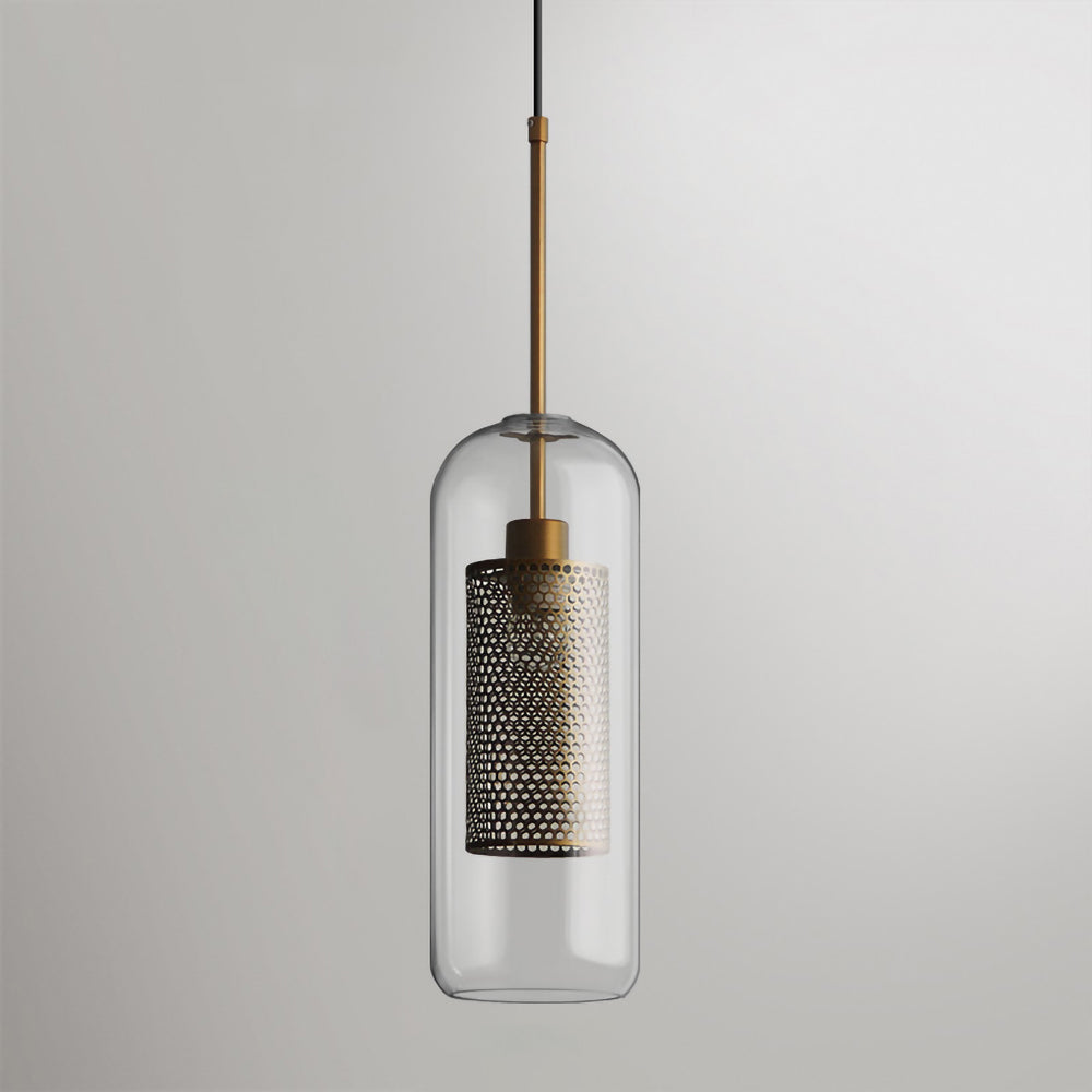 Chiswick Glass Pendant Light - Modern Hanging Ceiling Lamp for Kitchen Island, Dining Room & Bedroom Lighting