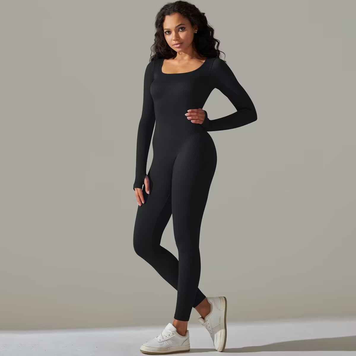 MAYROUND Women's Yoga Jumpsuit - Seamless Workout Romper for Gym & Yoga