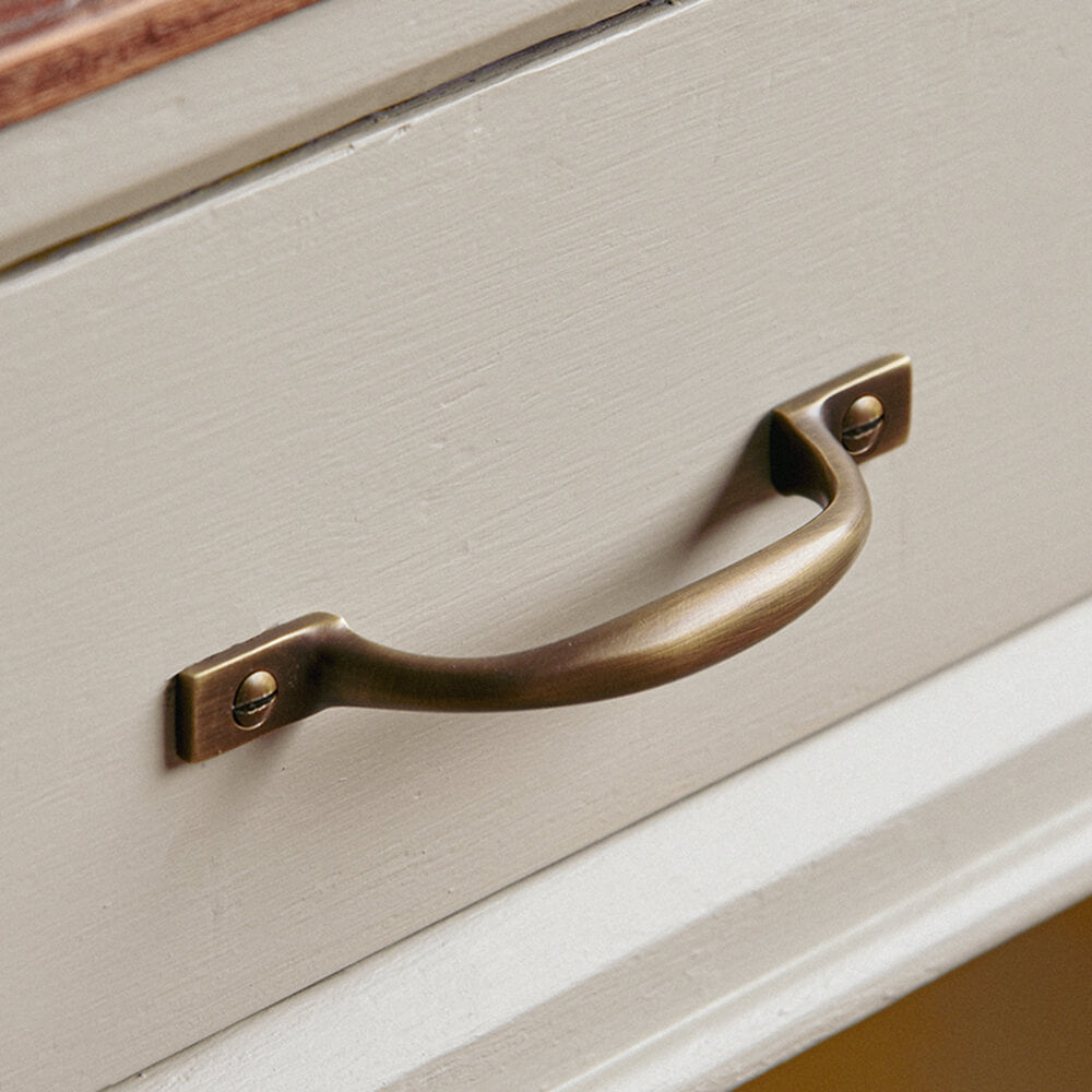 Vintage Antique Brass D-Shaped Cabinet Pull Handle - Elegant Drawer & Cabinet Hardware for Kitchen, Bathroom & Furniture Upgrade