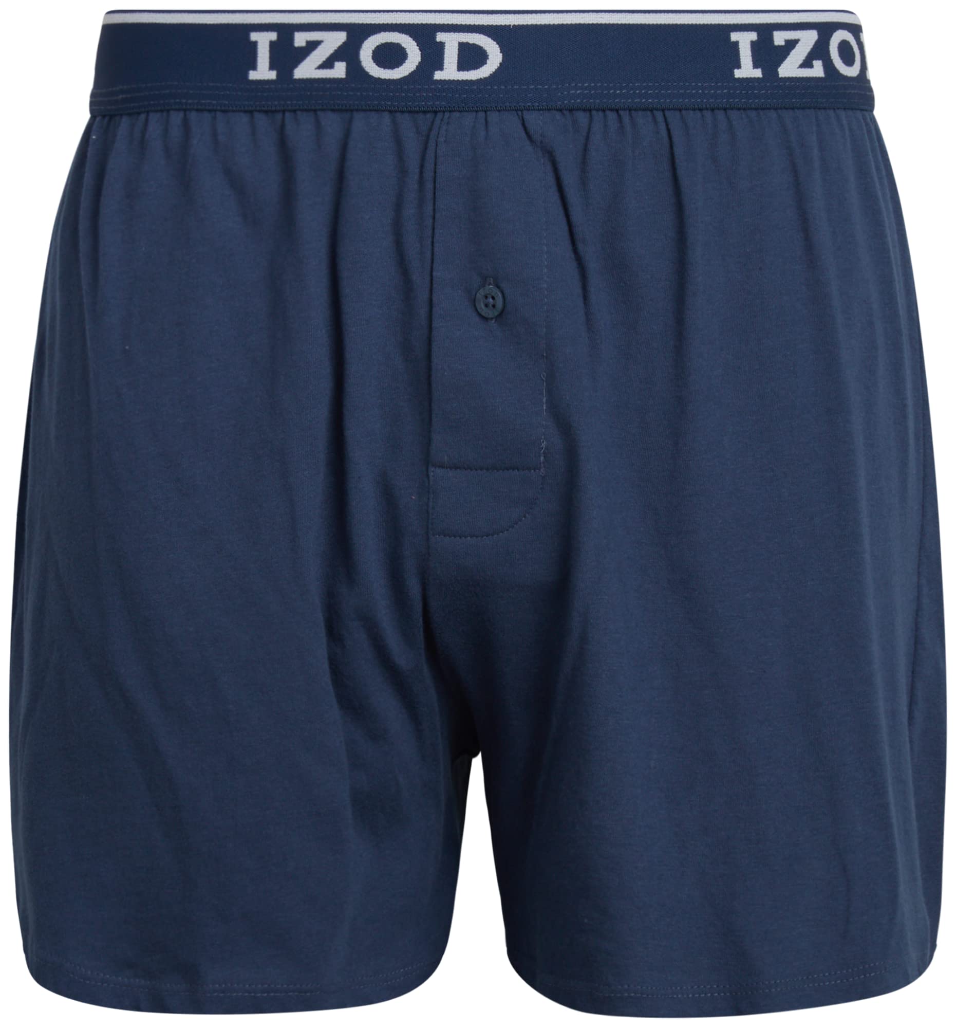 IZOD Men's Cotton Boxer Briefs 8-Pack - Soft Breathable Underwear for Everyday Comfort | Ideal for Work, Gym & Lounge Wear