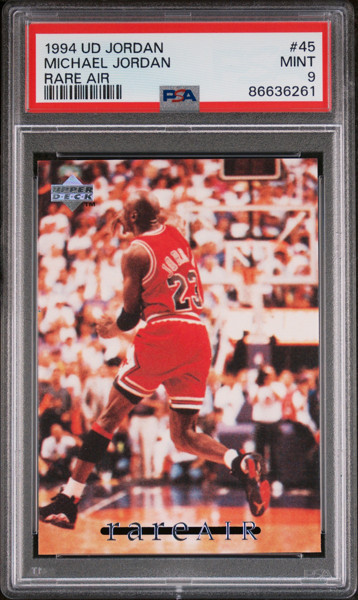 1994 Upper Deck MJ Rare Air Michael Jordan #45 PSA 9 Mint Basketball Card - Perfect for Collectors, Sports Memorabilia & Investment