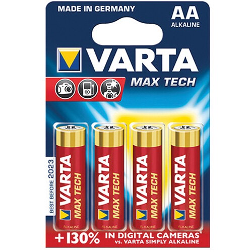 Maxitech AA Batteries 4-Pack - Long Lasting Alkaline Power for Toys, Flashlights & Remote Controls