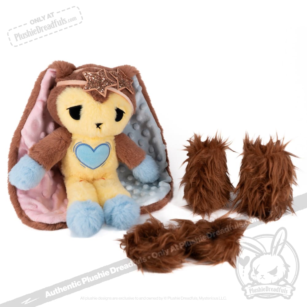 Plushie Dreadfuls POTS V2 Rabbit Stuffed Animal - Soft Cuddly Plush Toy for Kids, Anxiety Relief & Comfort, Perfect Gift for Collectors & Stress Relief