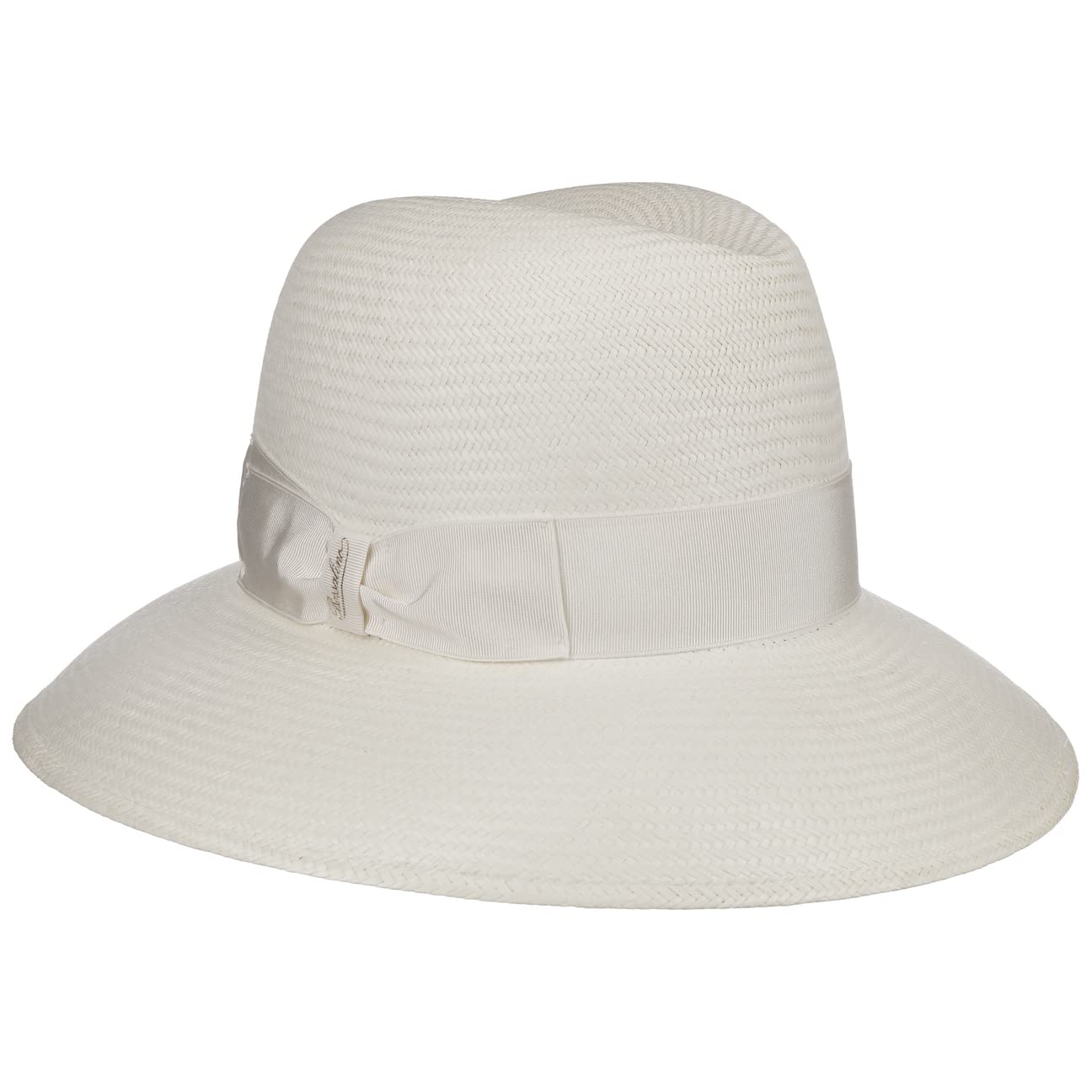 Borsalino Panama Women's Floppy Hat - Oatmeal Color, Size 7-7 1/8 - Summer Beach Sun Hat for Women, Outdoor Travel & Fashion Accessory