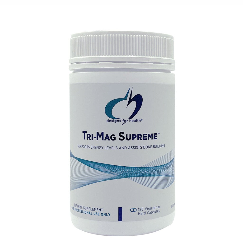 Designs For Health Tri Mag Supreme - Premium Magnesium Supplement for Muscle Recovery, Sleep & Stress Relief - Ideal for Athletes, Fitness Enthusiasts & Busy Professionals