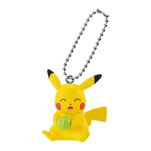Bandai Pokemon Pikachu Expressions Swing Mascot - 1 Inch Mini Keychain Figure - Cute Collectible for Backpacks, Gifts & Anime Fans