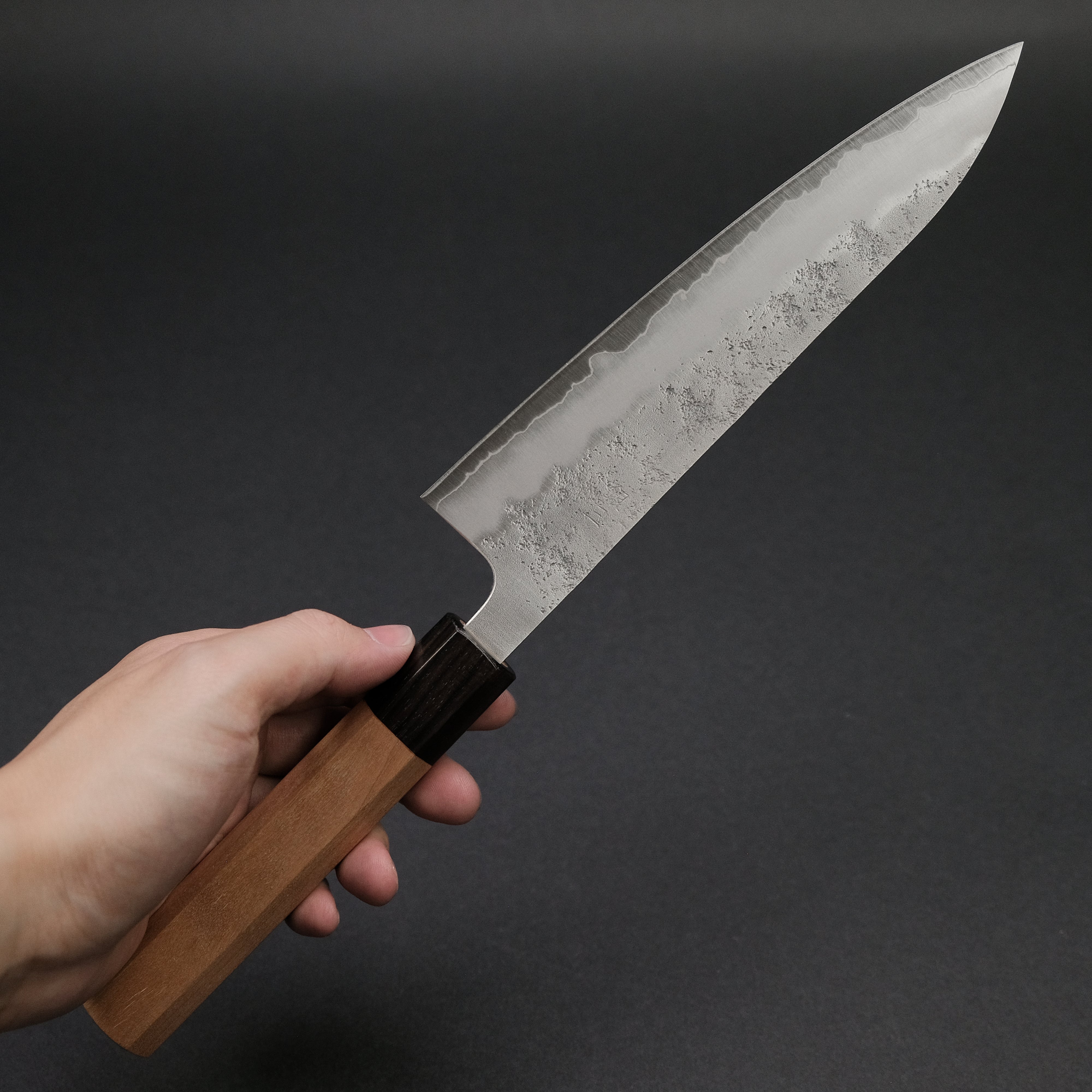 Hitohira Futana S3 Nashiji Gyuto 180mm Japanese Chef Knife - Premium Cherry Wood Handle - Sharp Stainless Steel Blade for Professional Cooking & Slicing - Perfect for Home Chefs & Culinary Enthusiasts
