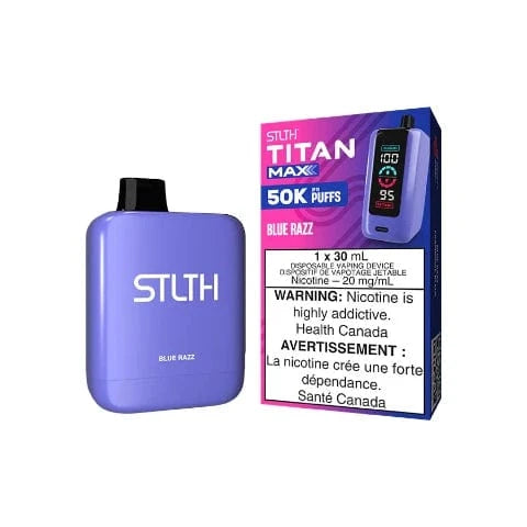 STLTH Titan MAX 50K Disposable Vape - 50000 Puffs, 30mL E-Liquid, Long-Lasting Vaping Device for Adults | Perfect for Travel, Parties & On-the-Go Use (Ontario)