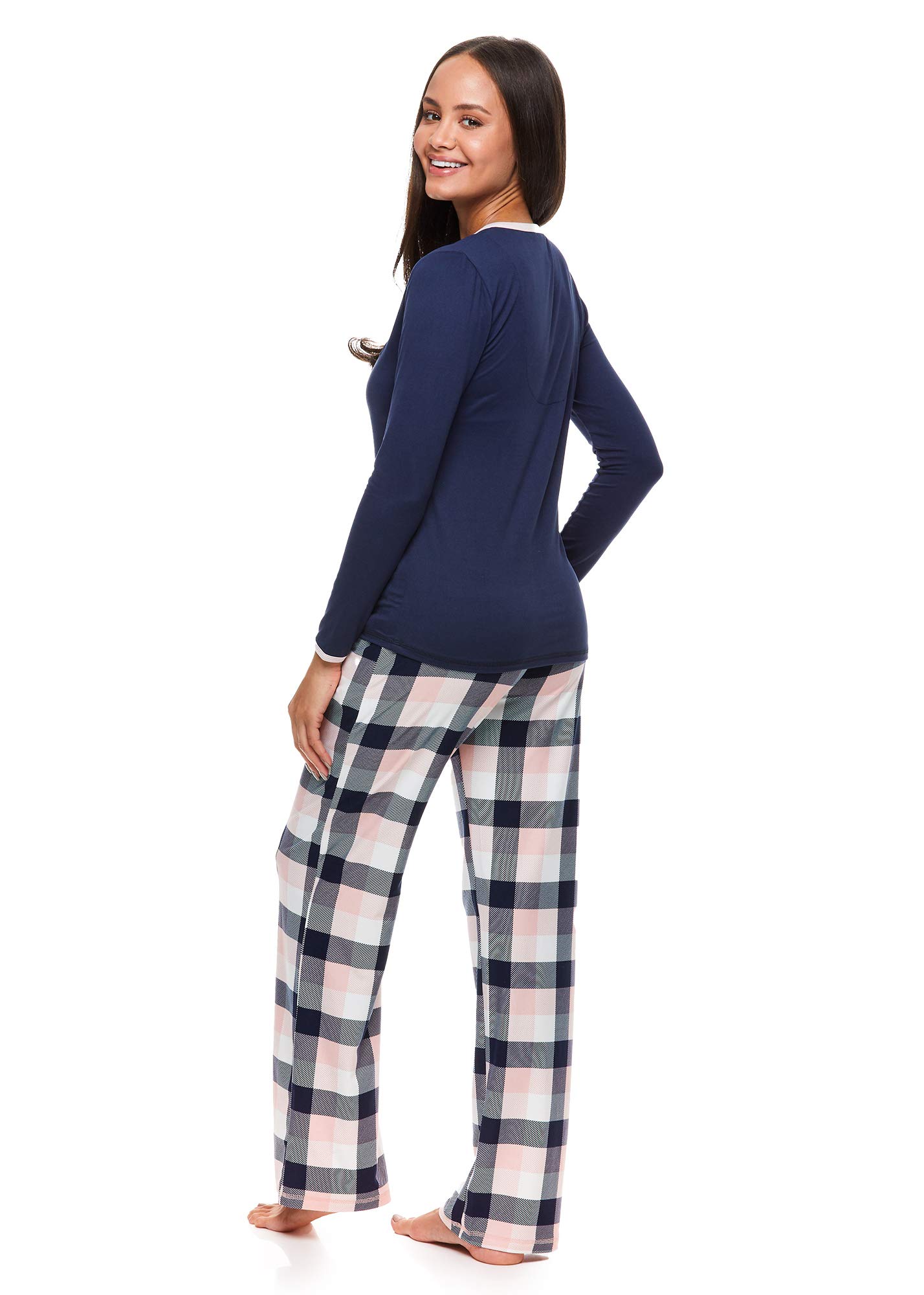 U.S. Polo Assn. Women's 2-Piece Pajama Set - Soft Cotton Sleepwear for Lounge & Travel - Cozy Pajamas for Women