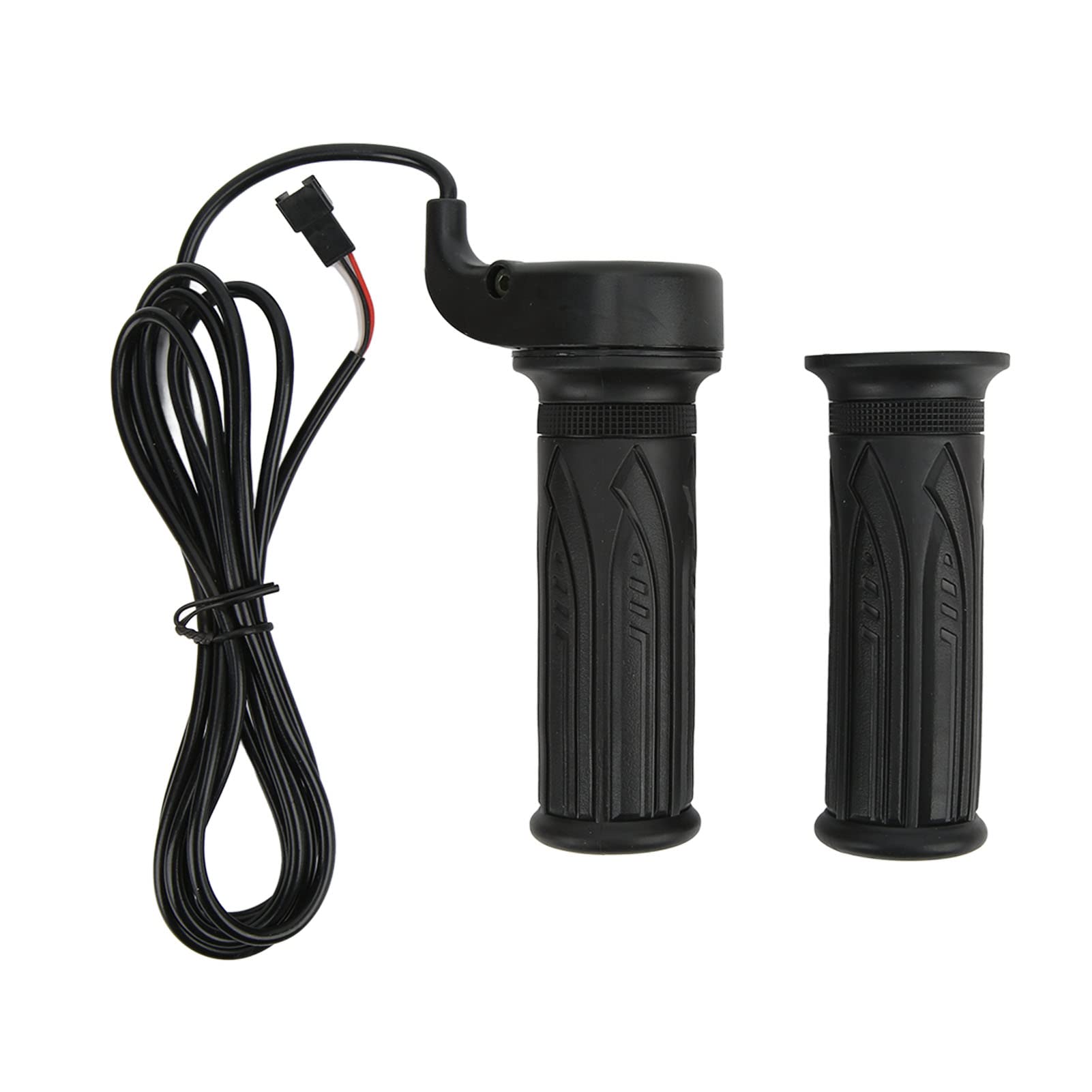 Minifinker Electric Bike Throttle Handle - ABS Motorcycle Grips 12V-72V with SM Plug - Easy Installation for E-Bikes & Scooters - Perfect for Commuting & Urban Riding