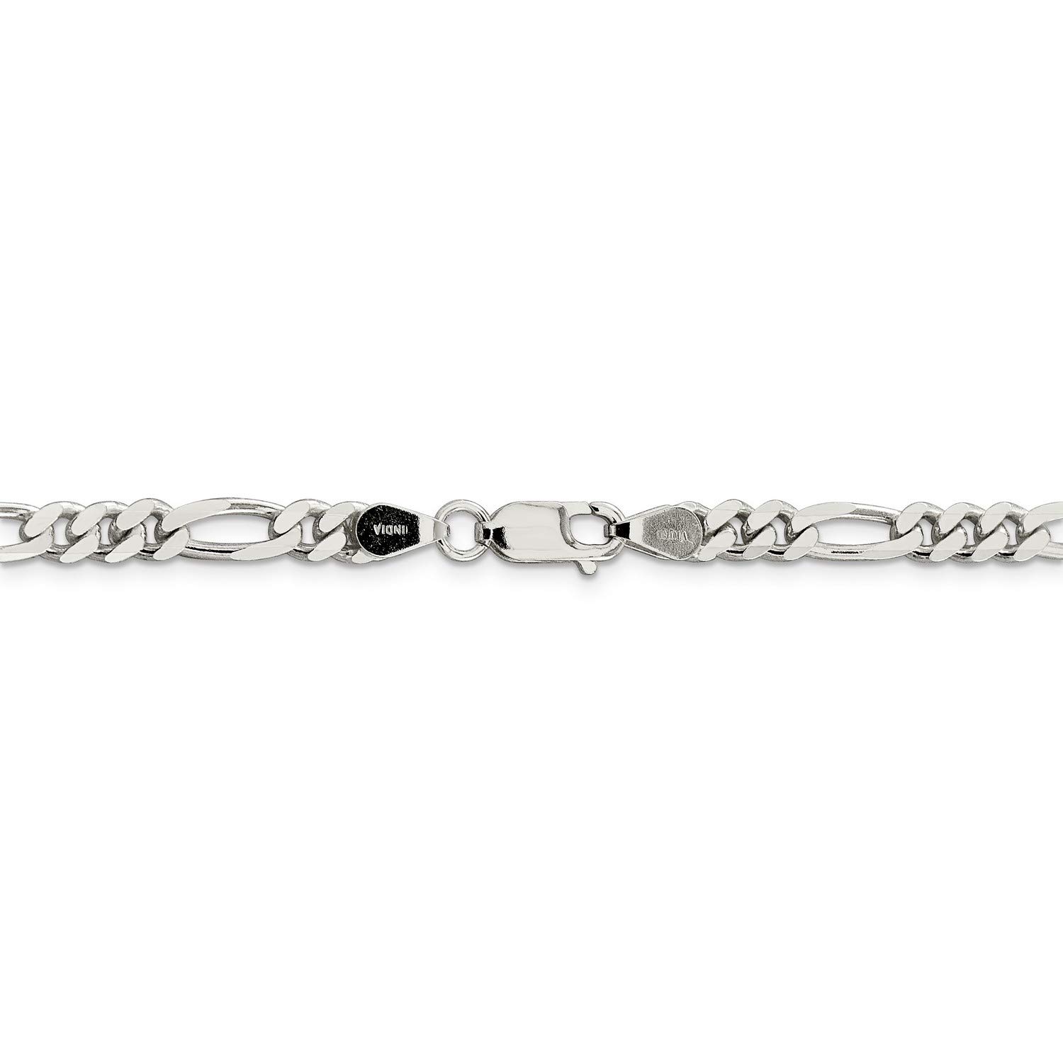 925 Sterling Silver Figaro Chain Necklace, Bracelet or Anklet - Durable & Hypoallergenic Jewelry for Men & Women - Perfect for Gifts, Everyday Wear & Special Occasions