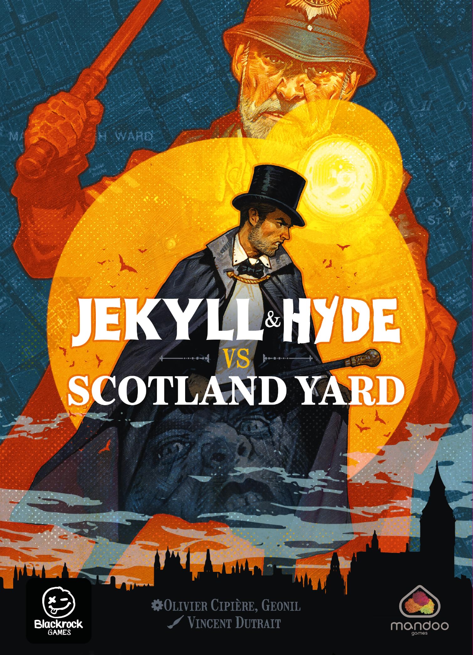 Blackrock Games Jekyll & Hyde Versus Scotland Yard - Cooperative Board Game for 2 Players Ages 10+ - Strategy Card Game with Fast-Paced Duel Gameplay - Perfect for Family Game Nights & Strategy Lovers