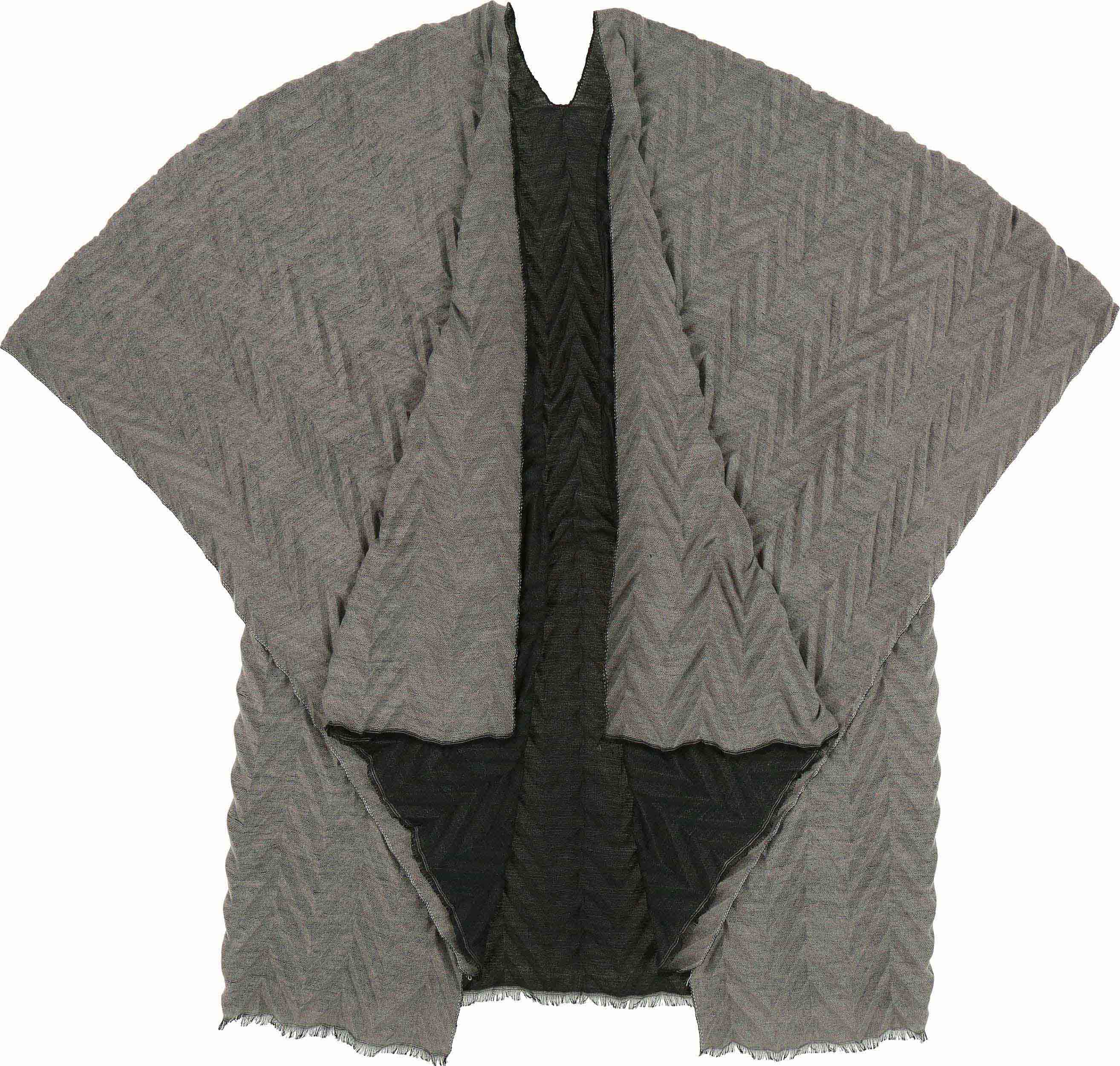 Elegant Pleated Solid Ruana Wrap - Soft & Lightweight Shawl for Women - Perfect for Fall, Winter, and Special Occasions