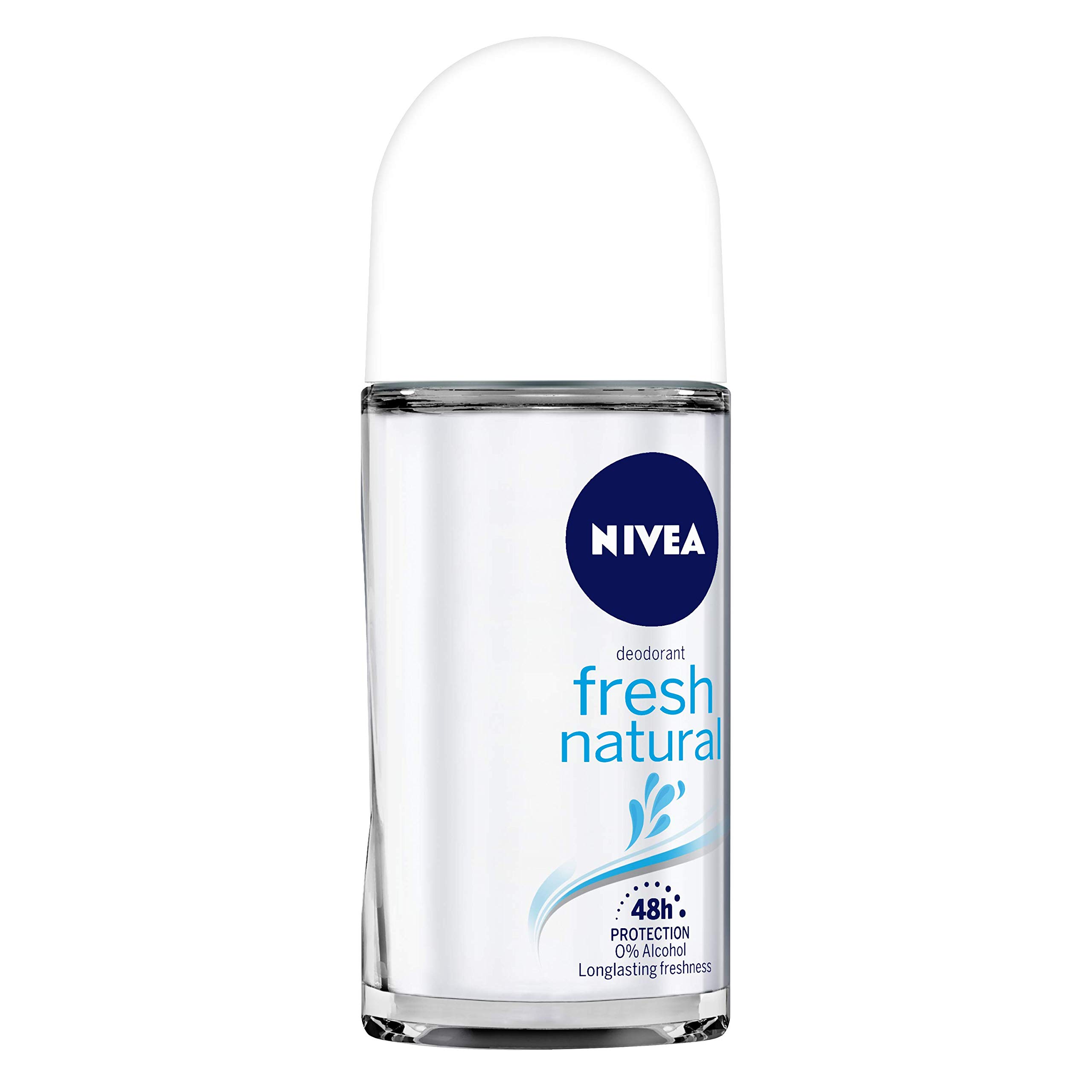 NIVEA Shower Gel & Deodorant Set - Water Lily & Oil Body Wash for Women (250ml) + Fresh Natural Roll-On Deodorant (50ml) | Hydrating & Refreshing Daily Skincare Routine for Soft Skin & Long-Lasting Protection