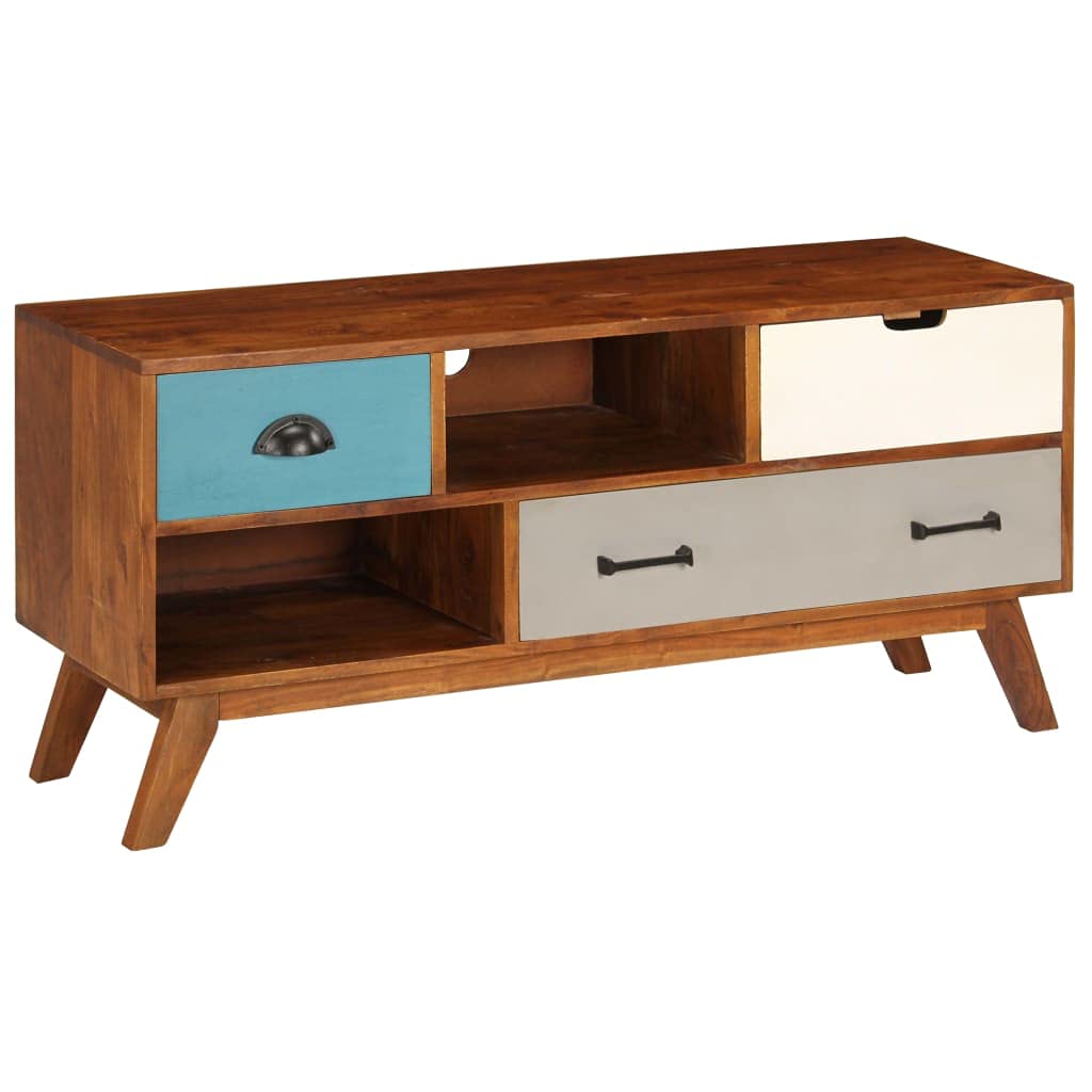 Modern TV Stand with 3 Drawers - 43.3